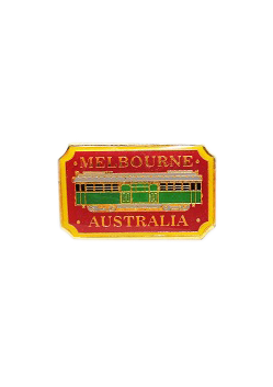 Melbourne Tram (side) Hat Badge - Wilmot Harvey Gifts & Souvenirs