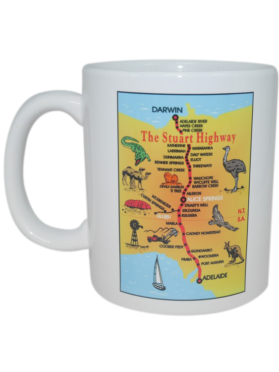 Stuart Highway Ceramic Coffee Mug - Wilmot Harvey Gifts & Souvenirs