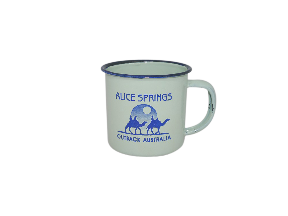 Alice Springs 6cm Enamel Mugs (3 colours) - Wilmot Harvey Gifts & Souvenirs