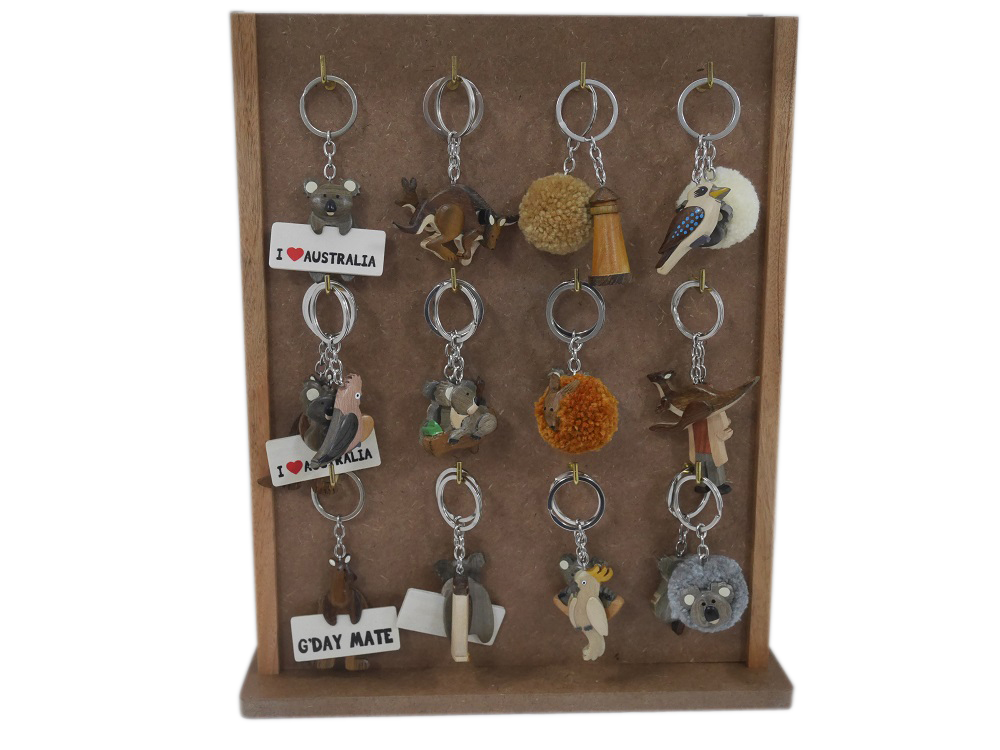 Timber Keyring - Kangaroo Standing - Wilmot Harvey Gifts & Souvenirs