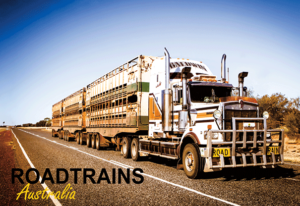 3D Postcard - Roadtrain - Wilmot Harvey Gifts & Souvenirs